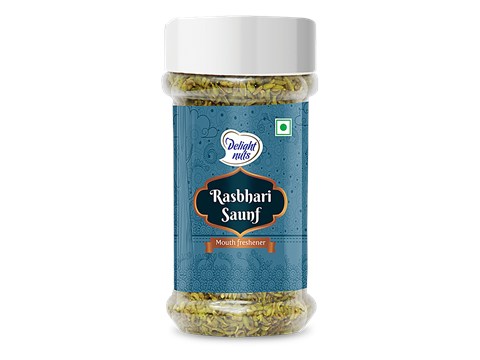 Delight Nuts Rasbhari Saunf Mouth Freshener - Helps Boost Immunity & Digestion, 120 g