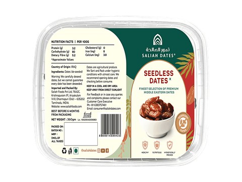 SALIAH FOODS Seedless Dates, 350 g