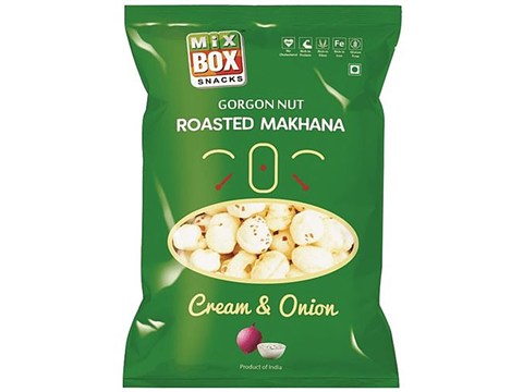 Mix Box Roasted Makhana - Cream & Onion, 60 g