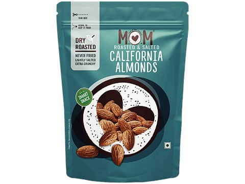 MOM Roasted & Salted California Almonds, 45 g