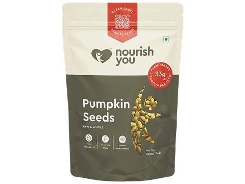 Nourish you Raw Pumpkin Seeds, 500 g