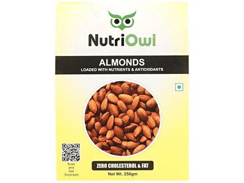 NutriOwl Almonds, 250 g