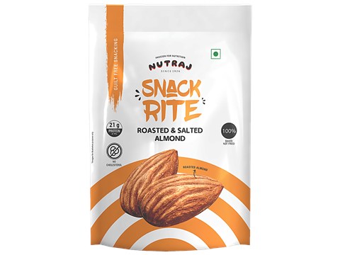 Nutraj Snack Rite Almond - Roasted & Salted, 150 g