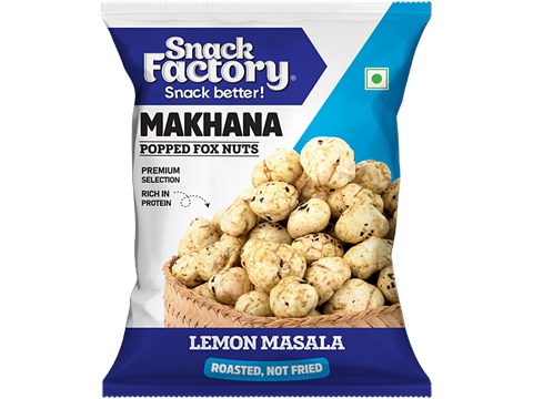 Snack Factory Lemon Masala Roasted Makhana, 11 g