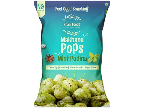 Khari Foods Mint Pudina Makhana Pops, 25 g