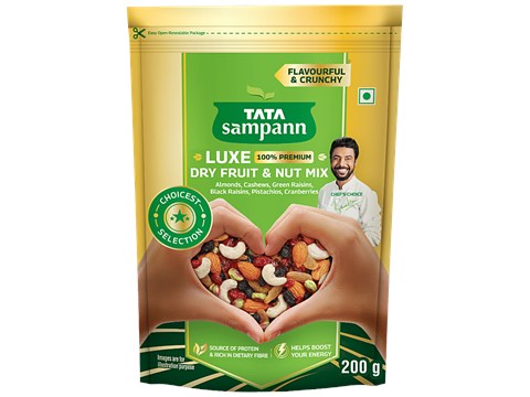 Tata Sampann Luxe Dry Fruit & Nut Mix, 200 g
