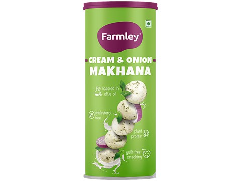 Farmley Cream & Onion Makhana, 55 g