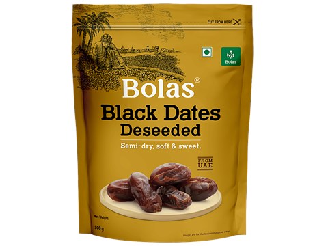 Bolas Deseeded Black Dates, 500 g