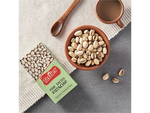 Tasties Pink Salted Pistachio - Flavourful & Crunchy, 75 g