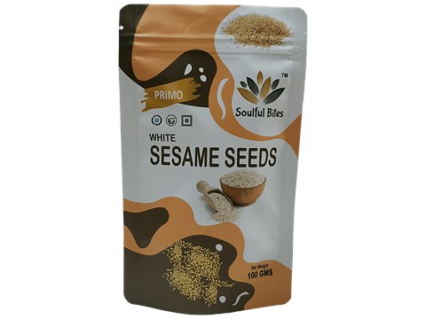 Soulful Bites White Sesame Seeds - Primo, 100 g