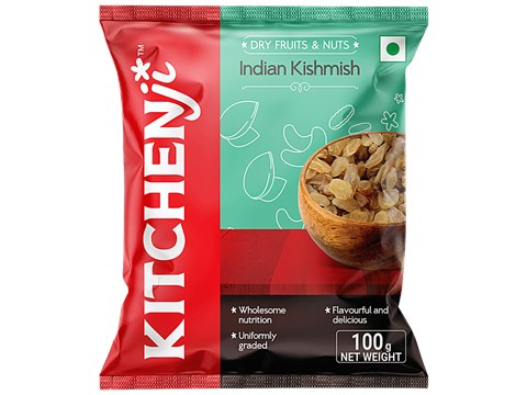 Kitchenji Indian Raisins - Loaded With Nutrients, 100 g