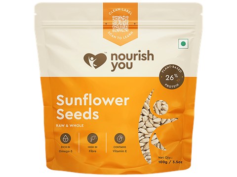 Nourish you Certified Organic - Sunflower Seeds/Suryakanti Bija, 100 g