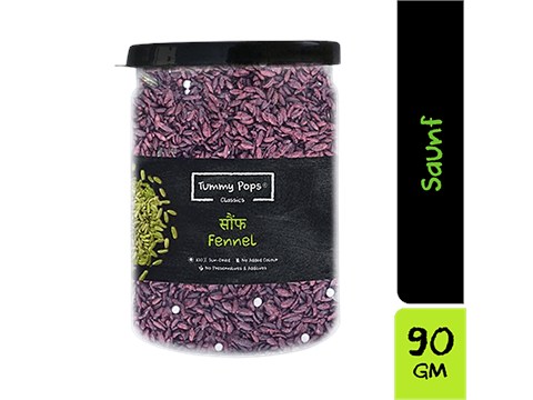 Tummy Pops Mouth Freshener/ Mukhwas - Classic Saunf, After Meal Digestive, 90 g