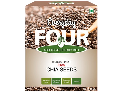 Everyday Four Raw Chia Seeds, 150 g