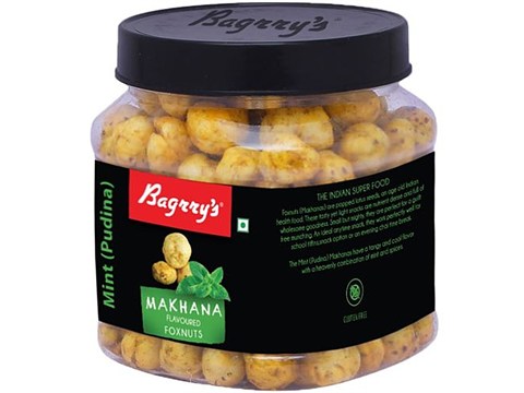 Bagrry's Mint Pudina Makhana/Foxnuts - Gluten Free Healthy Sup, 100 g