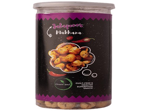 Greenland Roasted Makhana - Jalapeno Flavour, Healthy Snack, 75 g