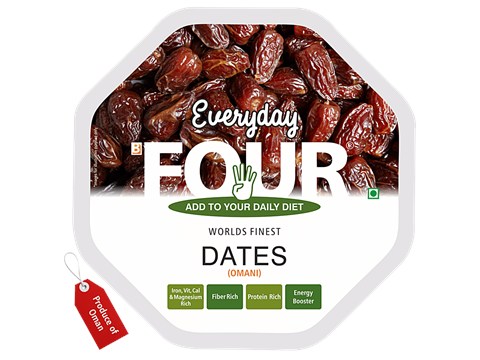 Everyday Four Omani Dates - Worlds Finest, 400 g