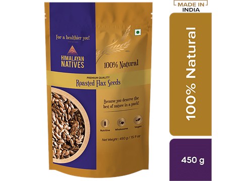 Himalayan Natives Roasted Flax Seeds, 450 g