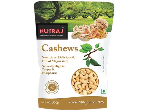 Nutraj Dry Fruits - Cashew Nuts, Regular W320, 500 g