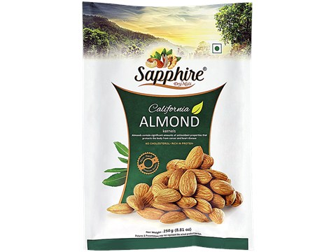 Sapphire Dry Nuts Almond Kernels, 250 g