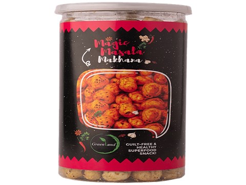 Greenland Roasted Makhana - Magic Masala Flavour, Healthy Snack, 75 g