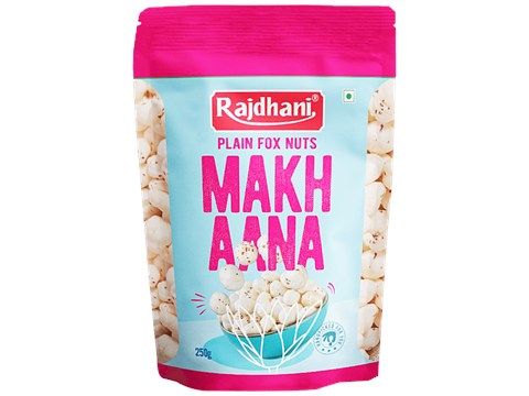 Rajdhani Plain Fox Nuts/Makhana - Premium & Healthy, For Weight Management, 250 g
