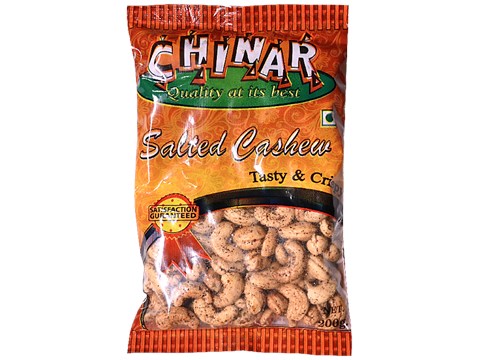 Chinar Salted Cashew - Tasty & Crispy, 200 g