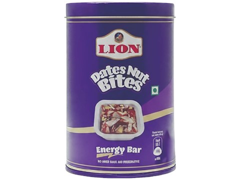 Lion Dates Nut Bites Energy Bar, 10 pcs