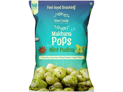 Khari Foods Mint Pudina Makhana Pops, 50 g