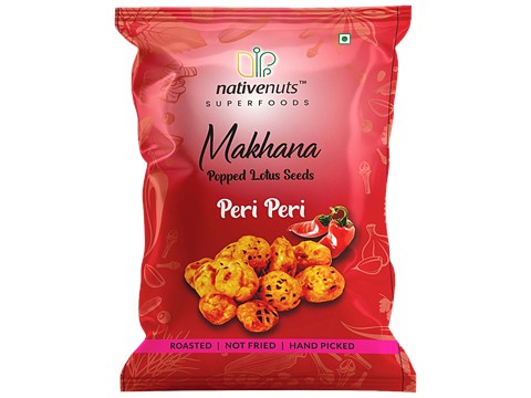 Nativenuts Superfoods Roasted Makhana - Peri Peri, 15 g
