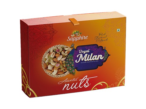 Sapphire Dry Nuts Royal Milan Festival Gift Pack - Assorted Nuts, 1 kg