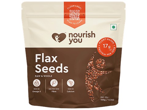 Nourish you Flax Seeds - Gluten Free, 150 g