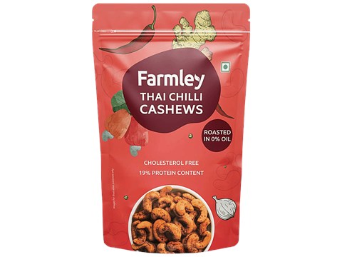 Farmley Thai Chilli Roasted Cashews, 150 g