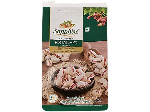Sapphire Dry Nuts California Pista Inshell, 250 g