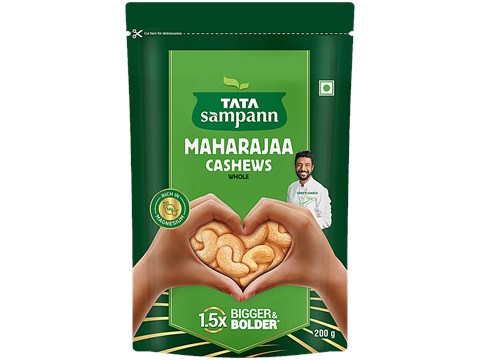 Tata Sampann Maharajaa Cashews - Whole, 200 g