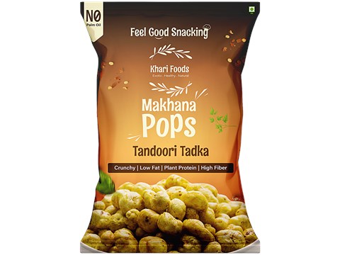 Khari Foods Tandoori Tadka Makhana Pops, 50 g