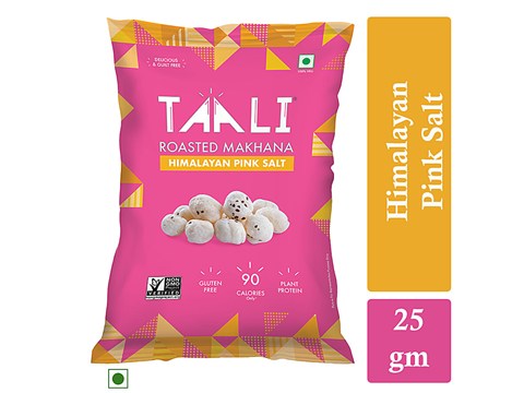Taali Roasted Makhana - Himalayan Pink Salt, Non-GMO, Plant-Protein, Gluten Free, 25 g