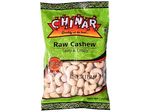 Chinar Raw Cashew - Premium, Tasty & Crispy, 200 g