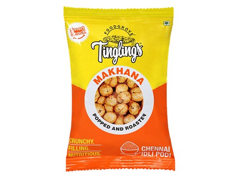 TINGLINGS Popped & Roasted Makhana - Chennai Idli Podi, 22 g
