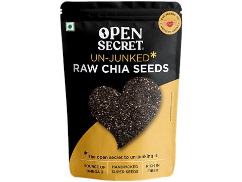 Open Secret Raw Chia Seeds - Un Junked, 200 g