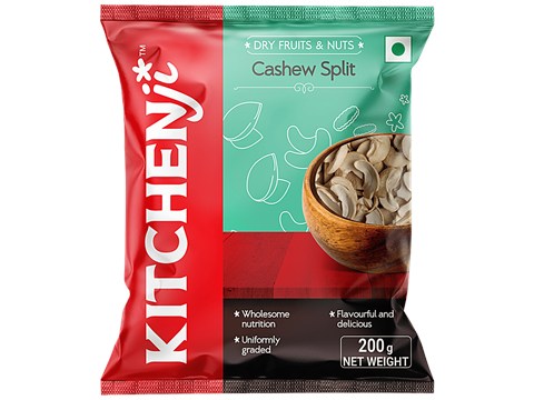 Kitchenji Cashew - Split, Loaded With Nutrients, 200 g
