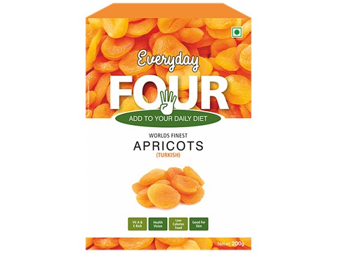 Everyday Four Turkish Apricots - Rich In Vitamin A, E, Good For Skin & Vision, 200 g