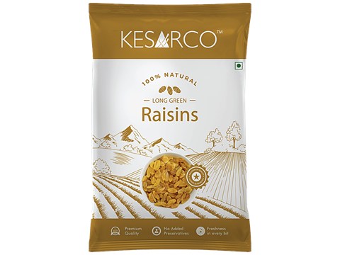 KesarCo Long Green Raisins, 500 g