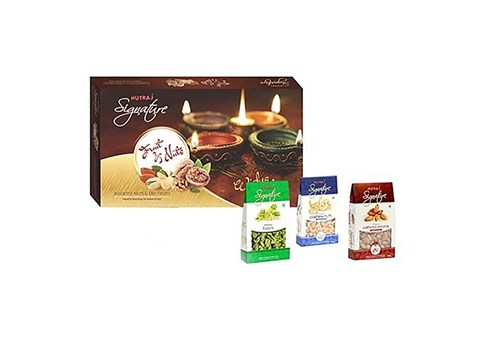Nutraj Signature Gift Pack - 3 Nuts Wishes Pack Plain, 600 g