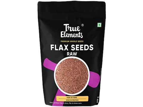True Elements Raw Flax Seeds, 500 g