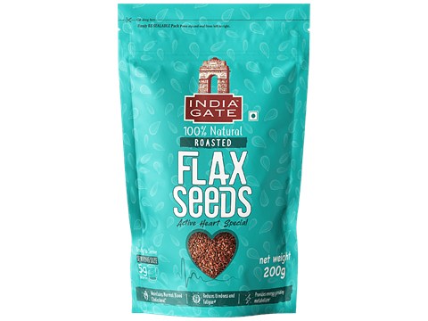 India Gate Active Heart Special Flax Seeds, 200 g