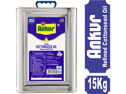 Ankur Cotton Seed Oil, 15 kg