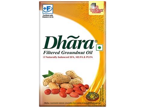 Dhara  Filtered Groundnut Oil, 1 L