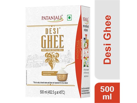 Patanjali Buffalo Milk Desi Ghee, 500 ml