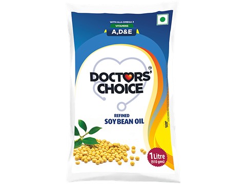 Doctors' Choice Refined Soybean Oil, 1 L